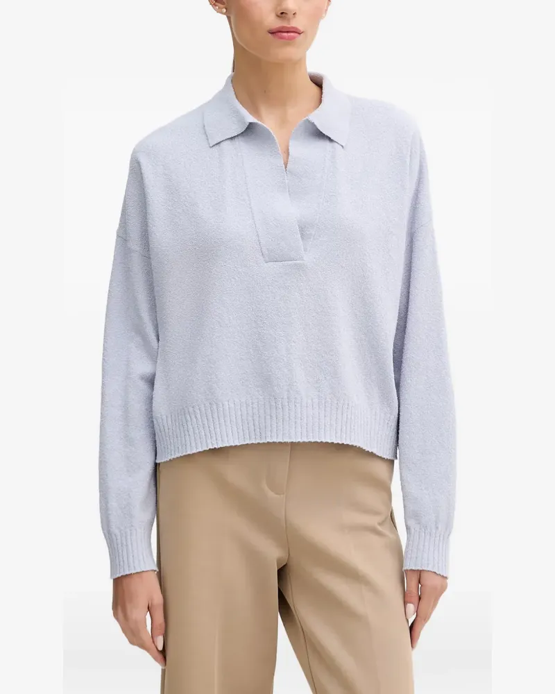 Sisley Pullover aus Bouclé-Strick - Blau Blau