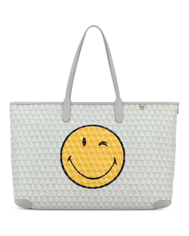 Anya Hindmarch I am a Plastic Bag printed canvas tote bag - Weiß Weiß