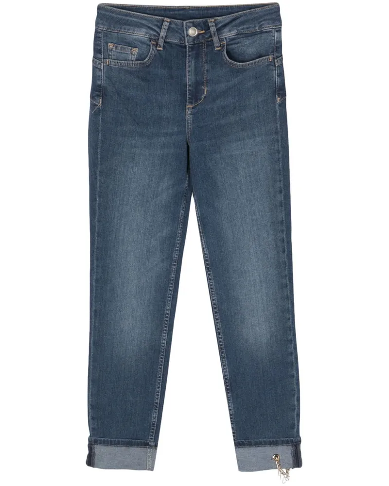 Liu Jo Halbhohe Monroe Cropped-Jeans Blau