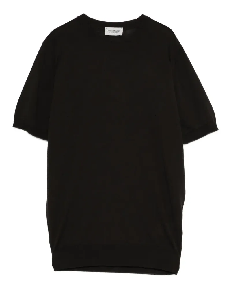 John Smedley Kurzärmeliger Pullover - Braun Braun