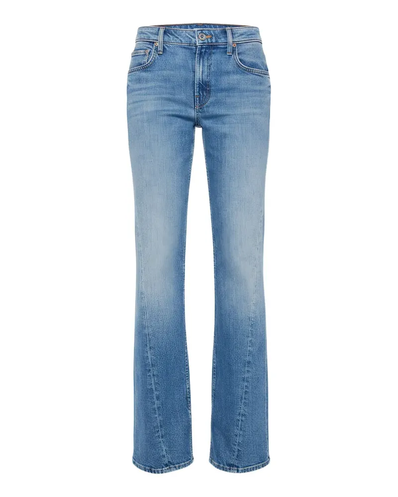 Mother The Bookie Twist Skimp faded-effect jeans - Blau Blau