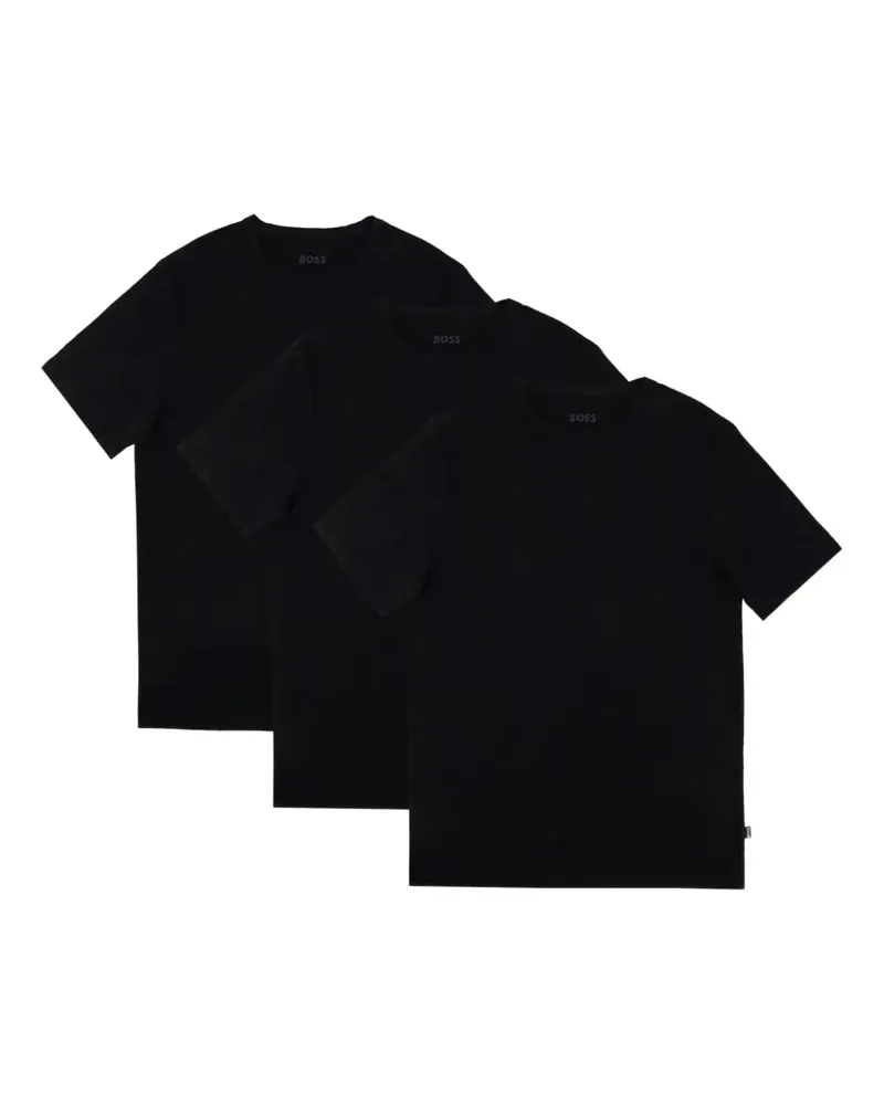 HUGO BOSS T-Shirts mit rundem Ausschnitt (3er-Set) - Schwarz Schwarz
