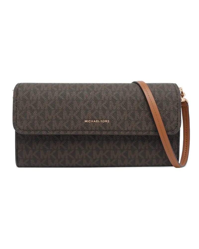 Michael Kors small Jet Set logo-print crossbody bag - Braun Braun