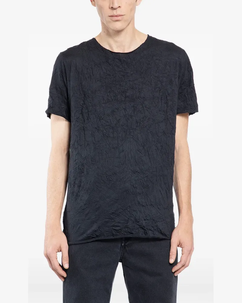 Giorgio Brato crinkled T-shirt - Schwarz Schwarz