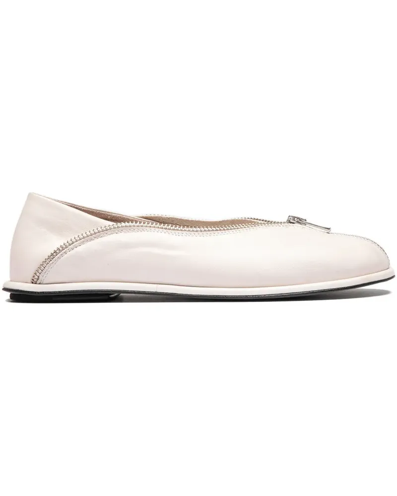 Officine Creative Italia Loafer mit Reißverschlussdetail - Weiß Weiß