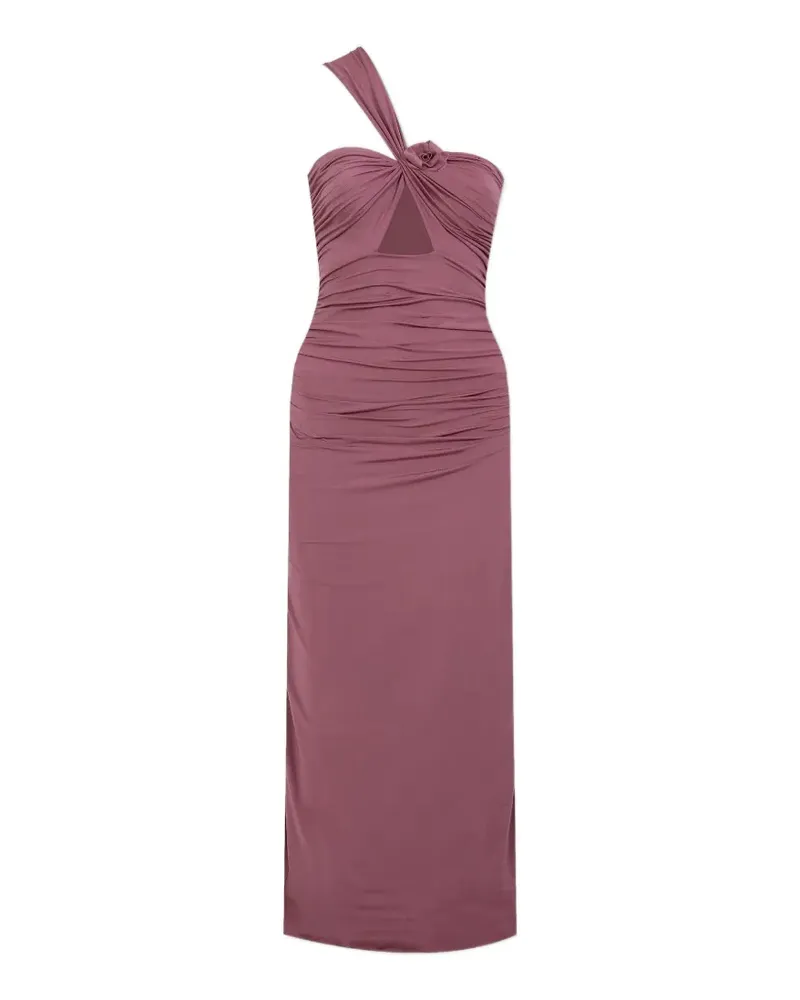 Maygel Coronel Arcano ruched cut-out dress - Rosa Rosa