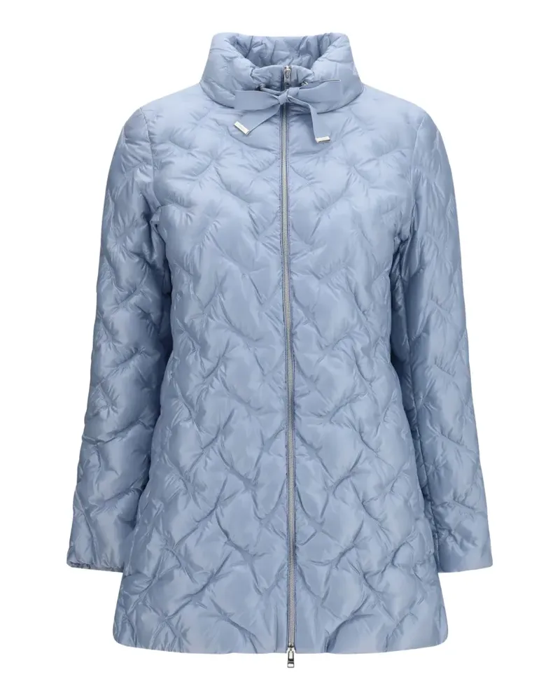 Herno midi quilted high-neck jacket - Blau Blau