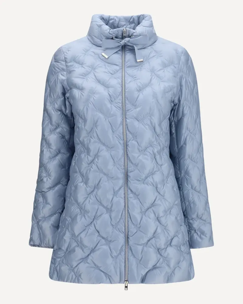 Herno midi quilted high-neck jacket - Blau Blau