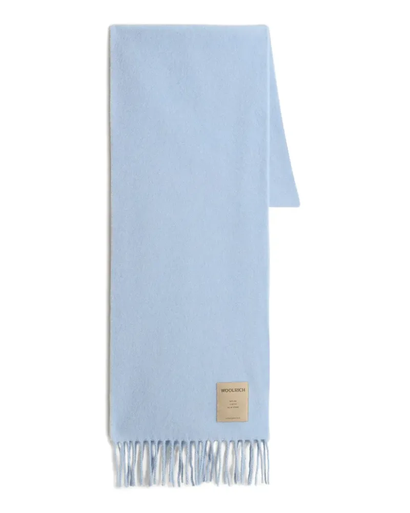 Woolrich Schal mit Fransen - Blau Blau