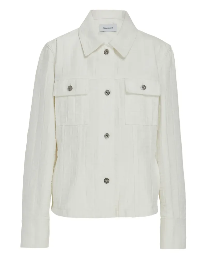 Ferragamo Trucker-Jacke - Weiß Weiß