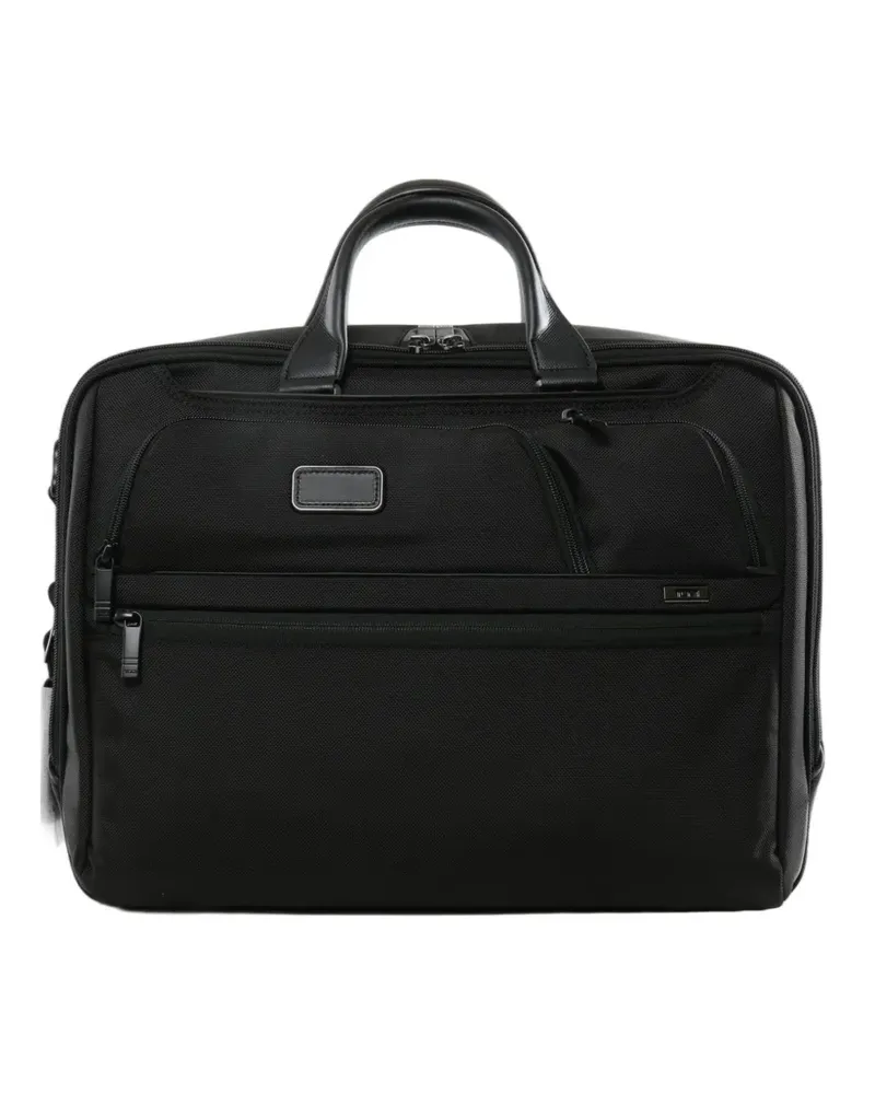 Tumi 17" multi-pocket zip-fastening laptop bag - Schwarz Schwarz
