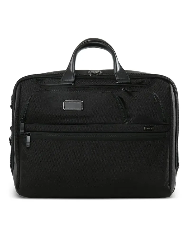 Tumi 17" multi-pocket zip-fastening laptop bag - Schwarz Schwarz