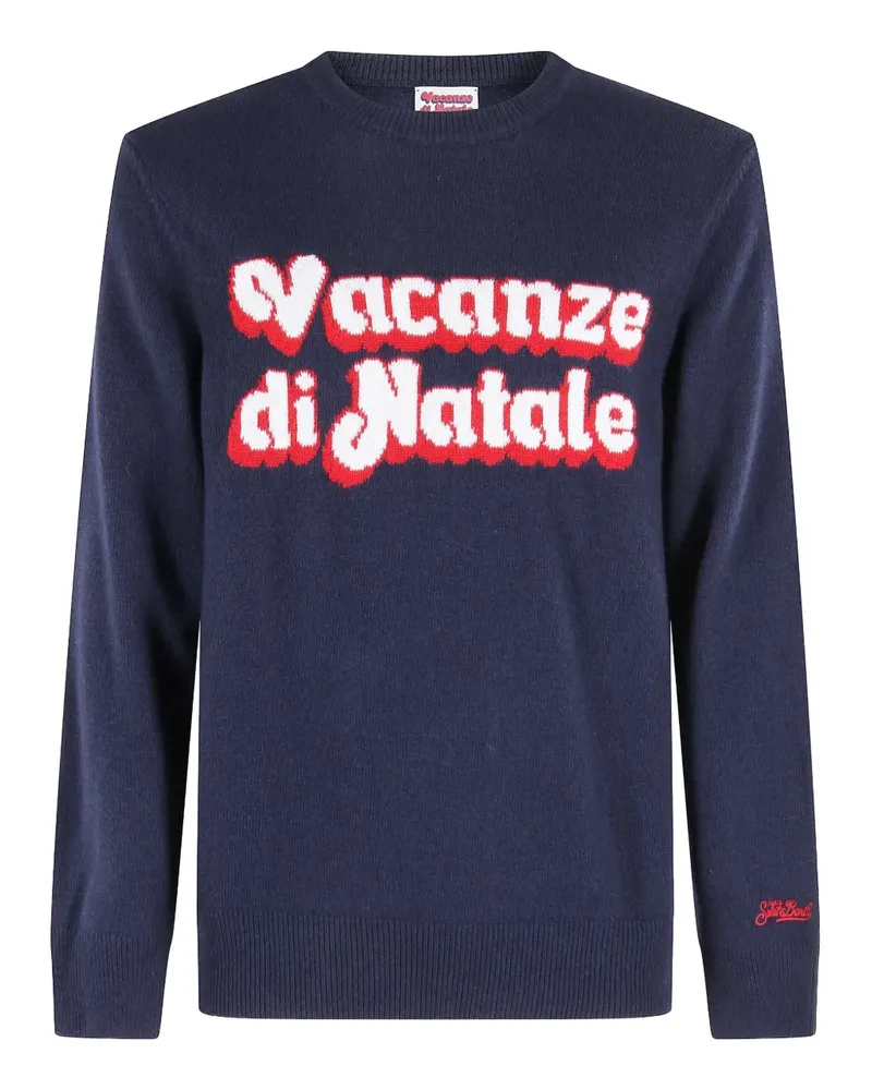 MC2 Saint Barth Heron Jacquard-Pullover - Blau Blau