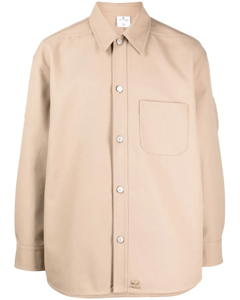 Courrèges Hemd mit Riemendetail - Braun Braun