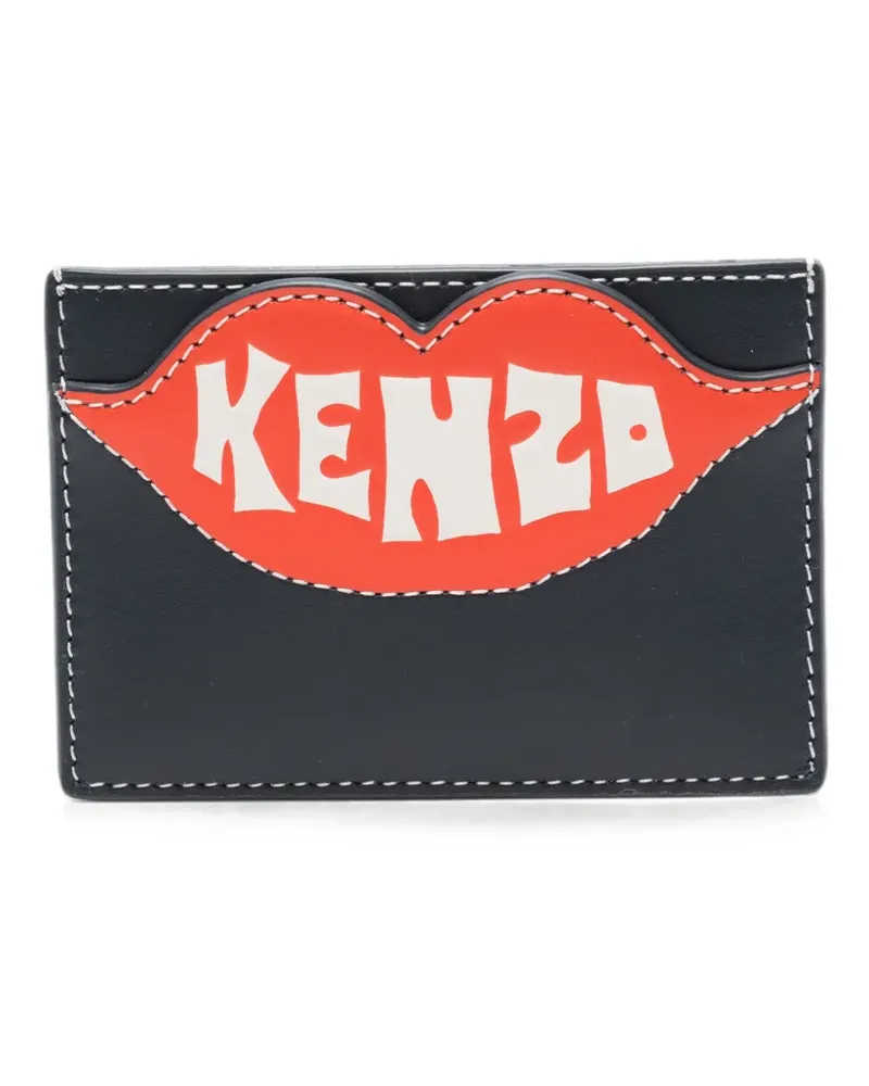 Kenzo graphic-print card holder - Schwarz Schwarz