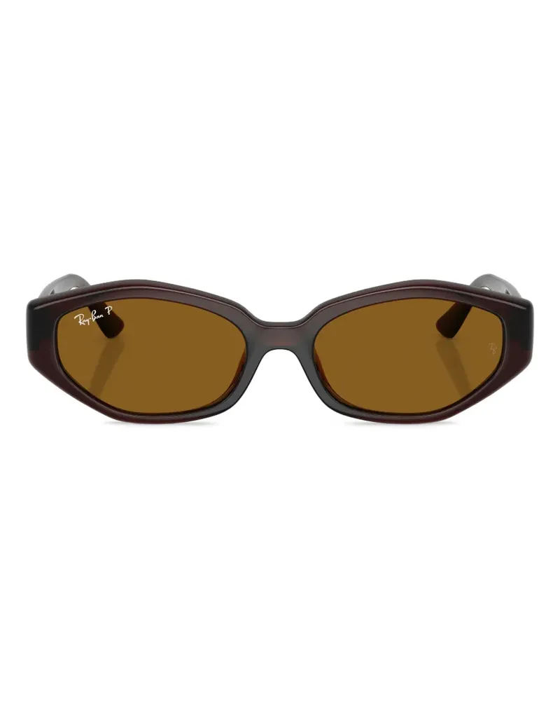 Ray Ban Sonnenbrille mit geometrischem Gestell - Braun Braun