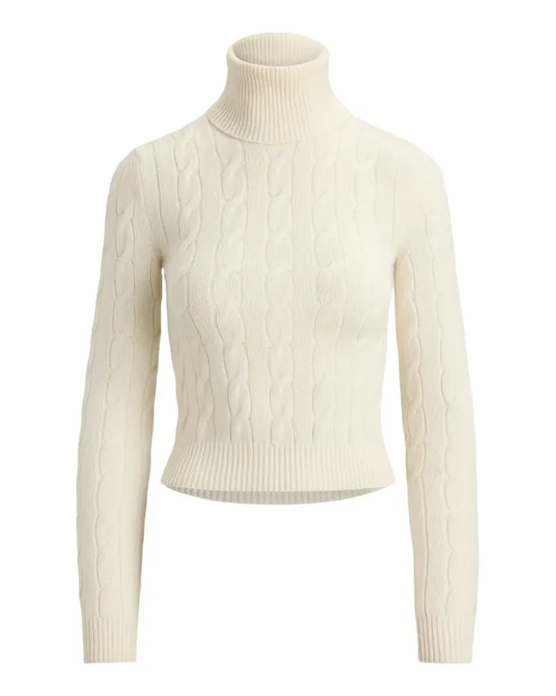 Ralph Lauren Rollkragenpullover mit Zopfmuster - Nude Nude