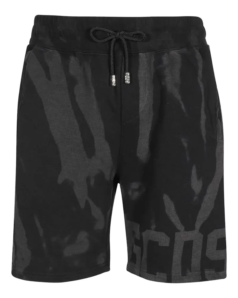 GCDS Joggingshorts mit Logo-Print - Schwarz Schwarz