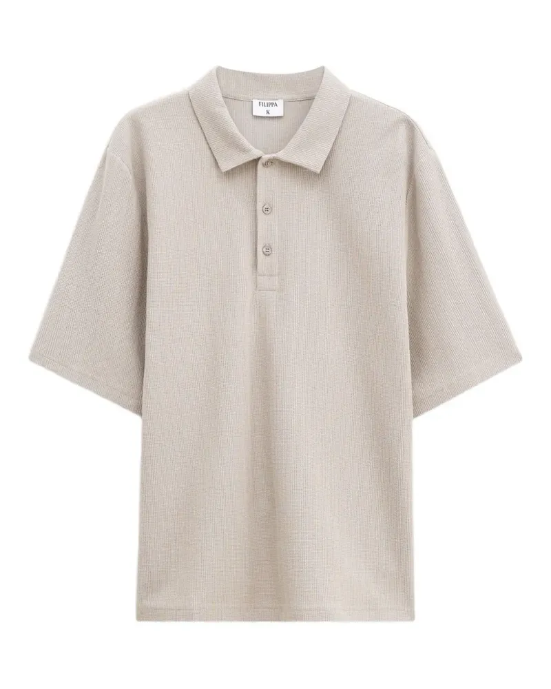 Filippa K Poloshirt aus Baumwolljersey - Nude Nude