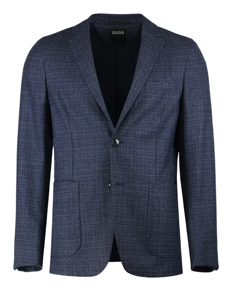 Ermenegildo Zegna Jacke mit zwei Knöpfen - Blau Blau