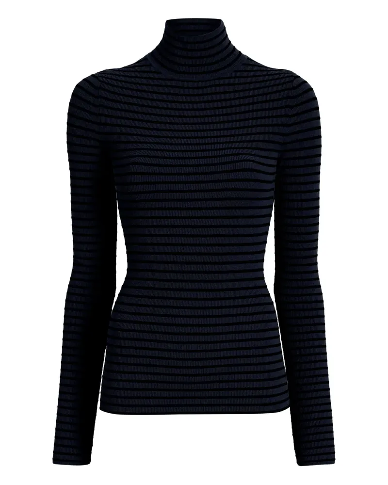 Proenza Schouler Gestreiftes Didi Samtoberteil - Blau Blau