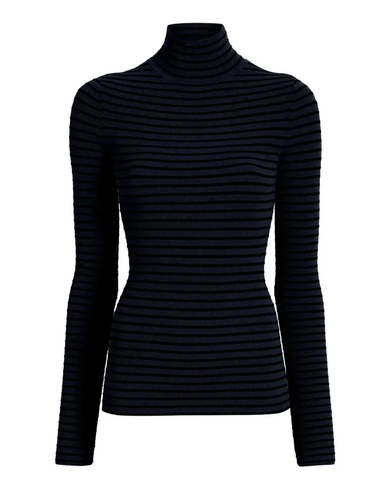 Proenza Schouler Gestreiftes Didi Samtoberteil - Blau Blau