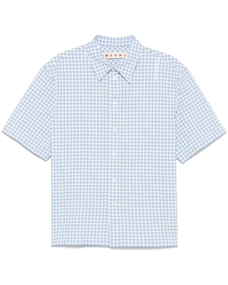 Marni Hemd mit Vichykaro - Blau Blau
