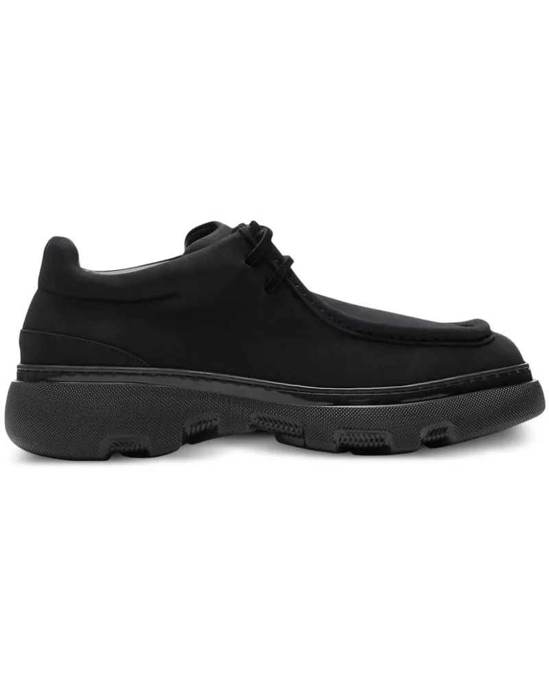 Burberry Derby-Schuhe aus Wildleder - Schwarz Schwarz