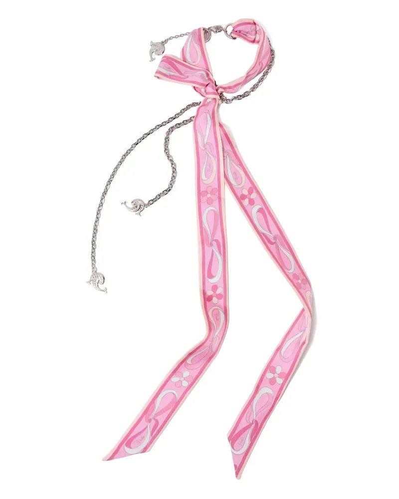 Emilio Pucci Halskette aus Delfin-Seide - Rosa Rosa