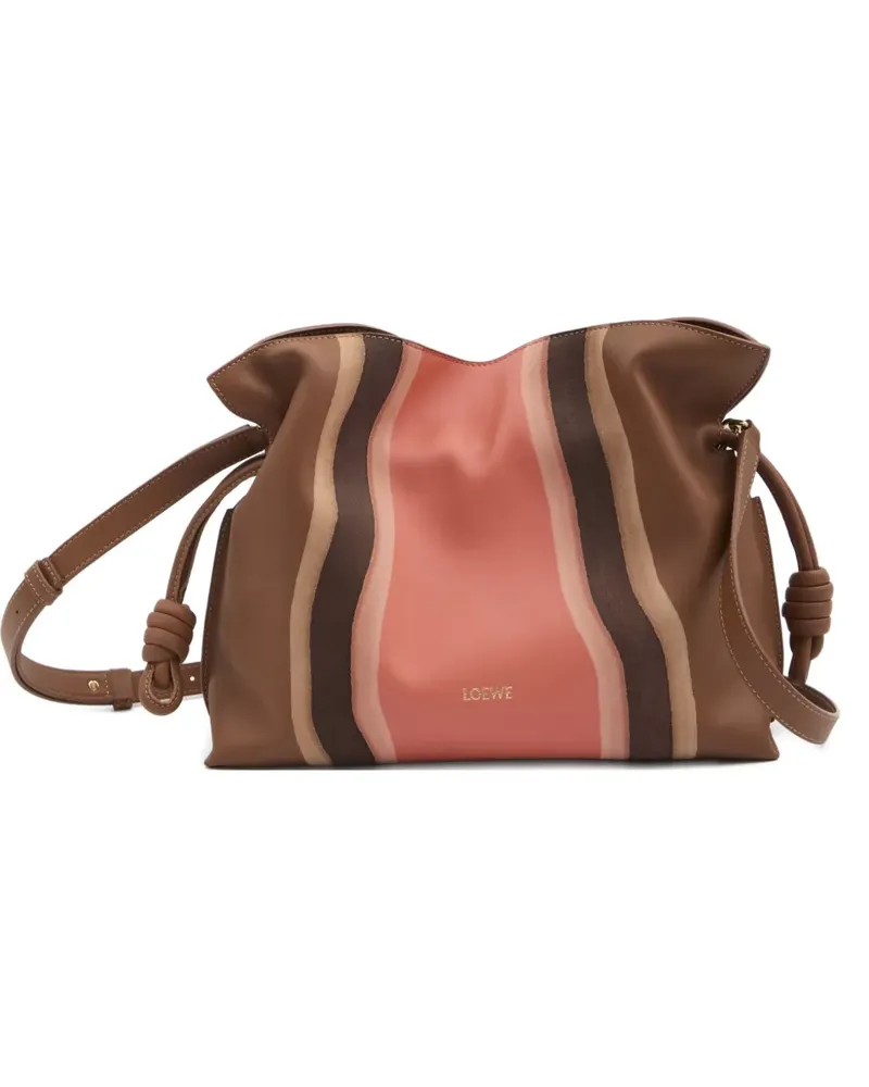 Loewe Mittelgroße Flamenco Clutch - Braun Braun
