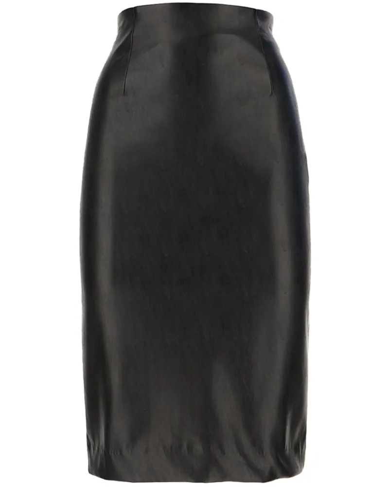 LARDINI Klassischer Midirock - Schwarz Schwarz