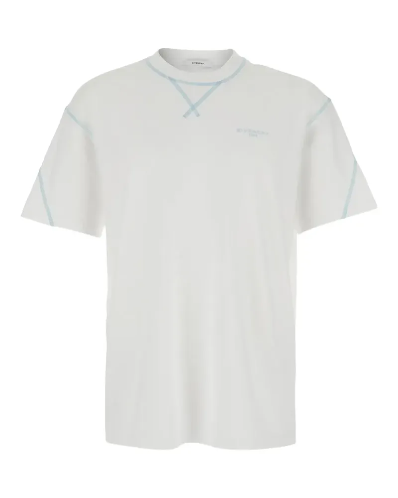 Givenchy Couture Seam T-Shirt mit  Stickerei - Weiß Weiß