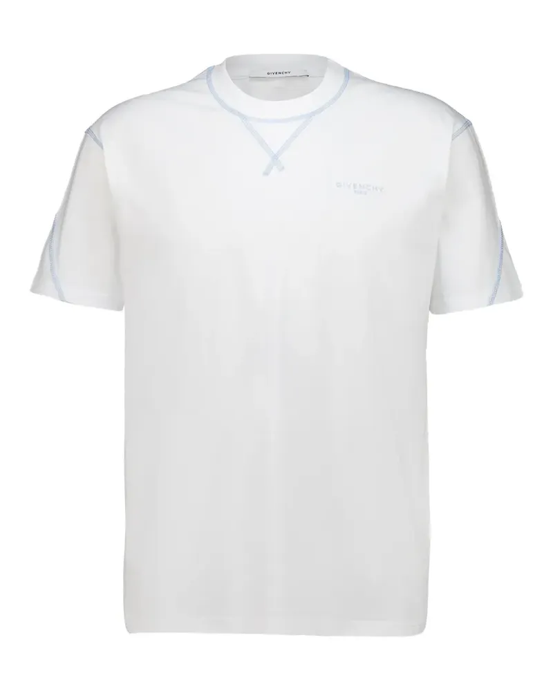 Givenchy contrast-stitch T-shirt - Weiß Weiß