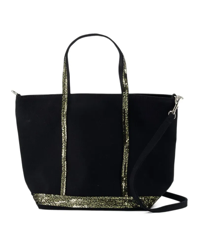 Vanessa Bruno sequin-embellished canvas tote bag - Schwarz Schwarz
