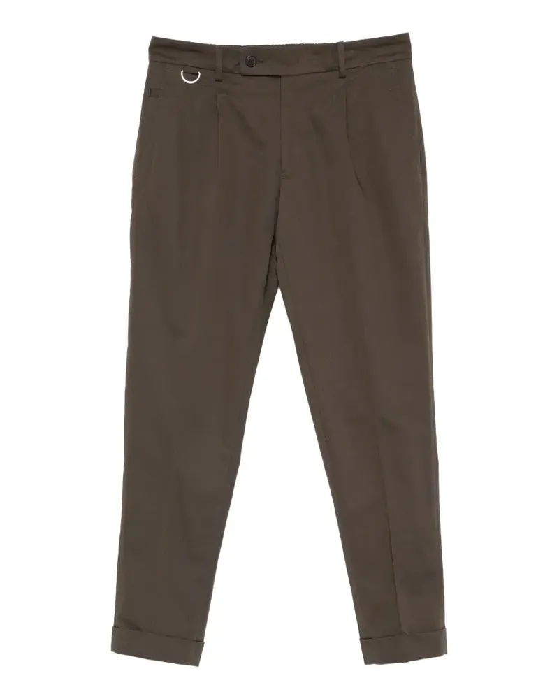 Low Brand Hose mit Bundfalten - Grün Grün