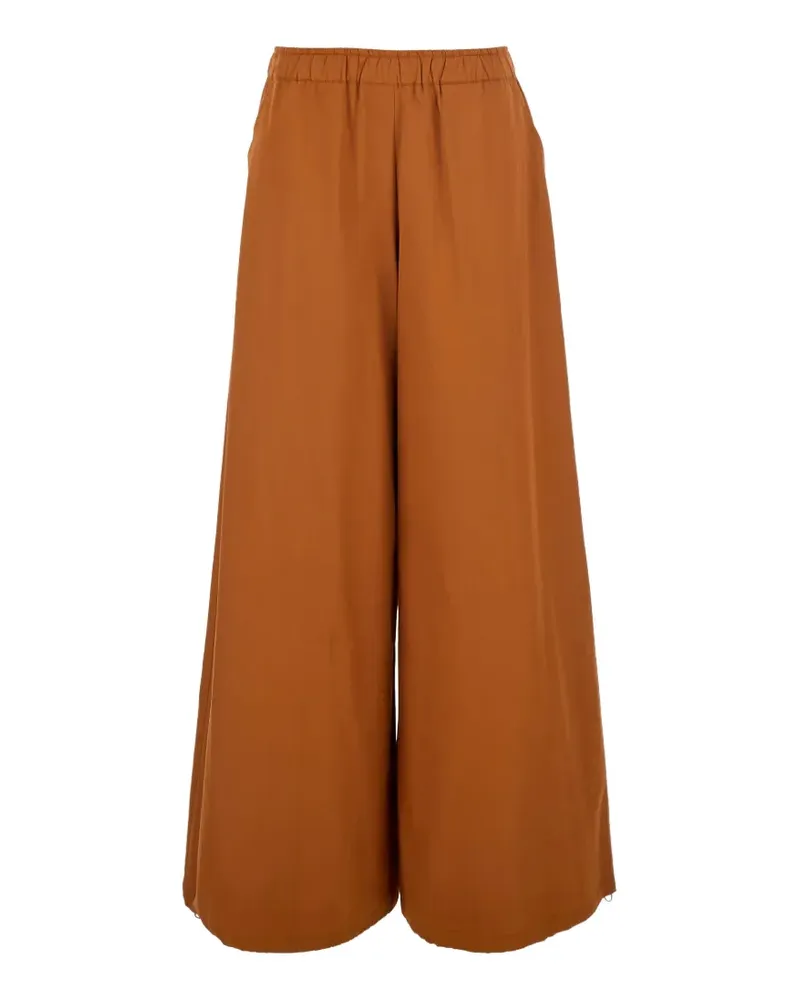 ..,merci drawstring-cuff wide-leg trousers - Braun Braun