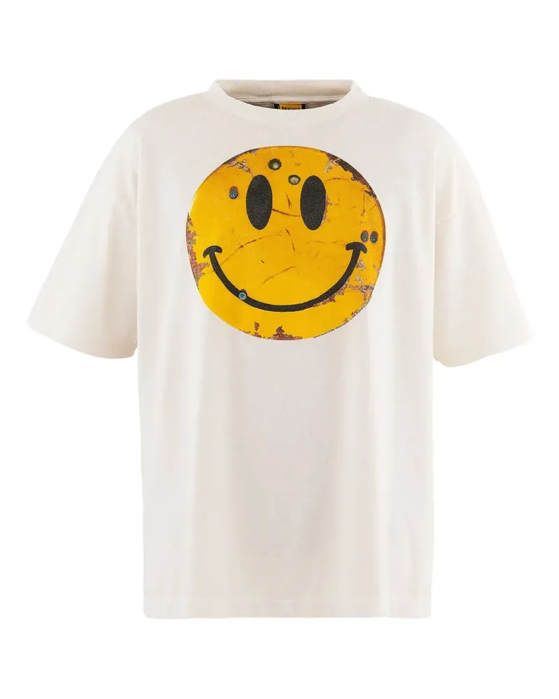 SAINT MXXXXXX T-Shirt mit Smiley-Print - Weiß Weiß