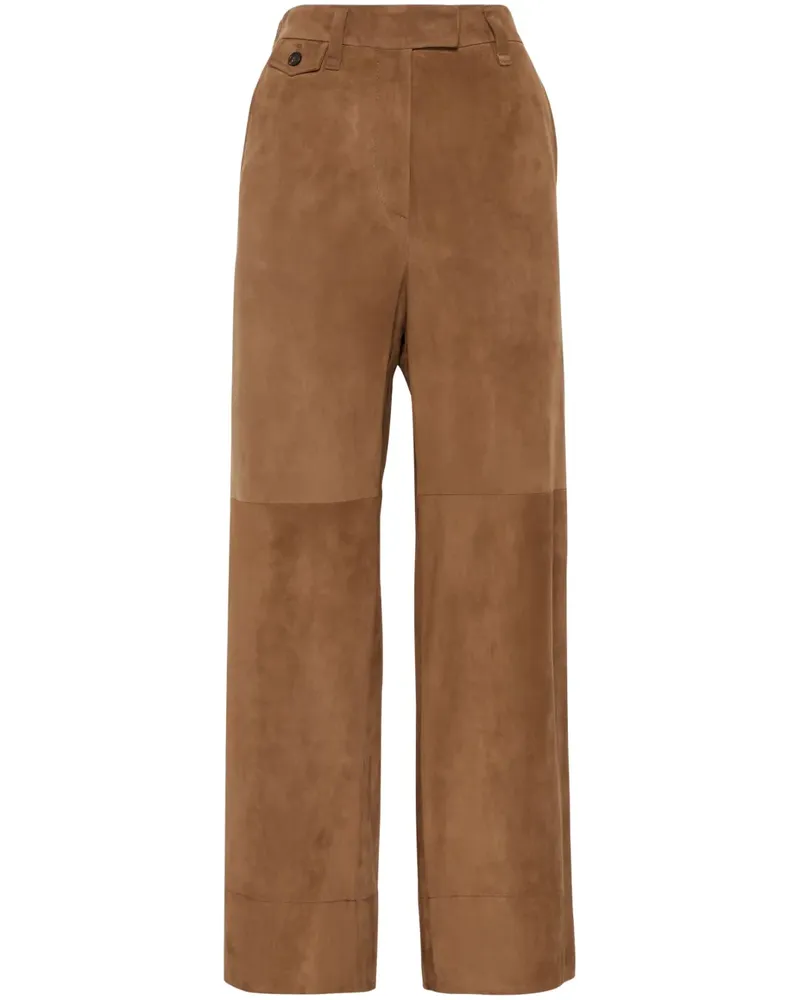Brunello Cucinelli Klassische Cropped-Chino - Braun Braun