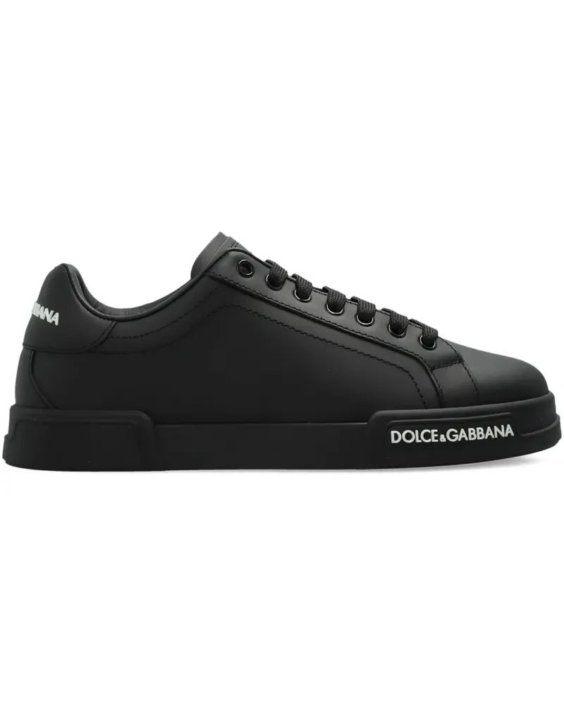 Dolce & Gabbana Sneakers mit Logo - Schwarz Schwarz