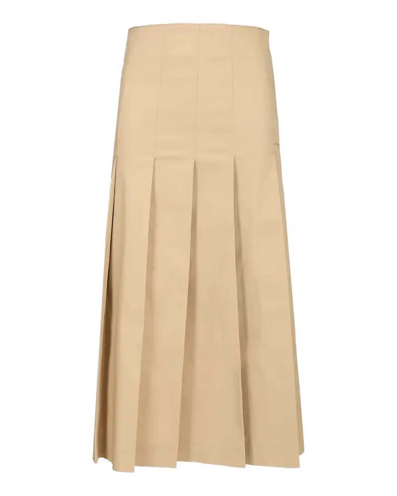 Al Duca D’Aosta 1902 pleated midi skirt - Nude Nude