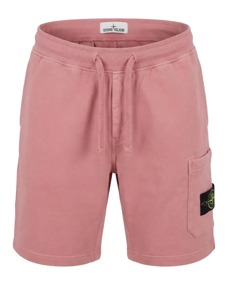 Stone Island drawstring patch-pocket shorts - Rosa Rosa