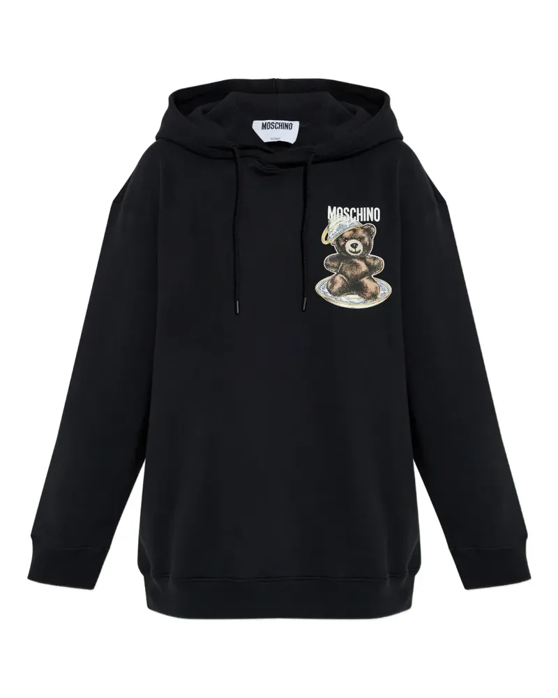 Moschino Hoodie mit Teddy - Schwarz Schwarz