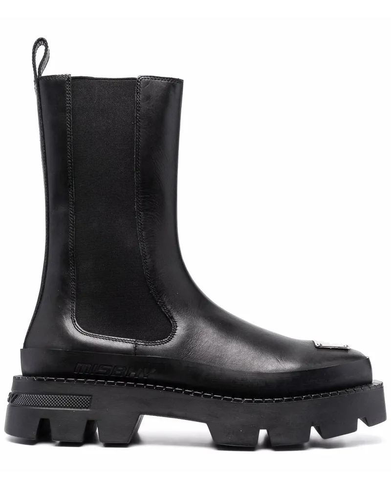 MISBHV Stiefel mit Profilsohle Black