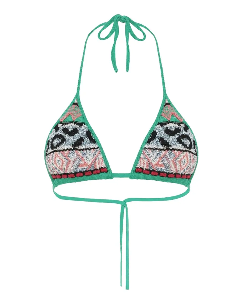 Laneus Klassisches Bikinioberteil - Grün Grün