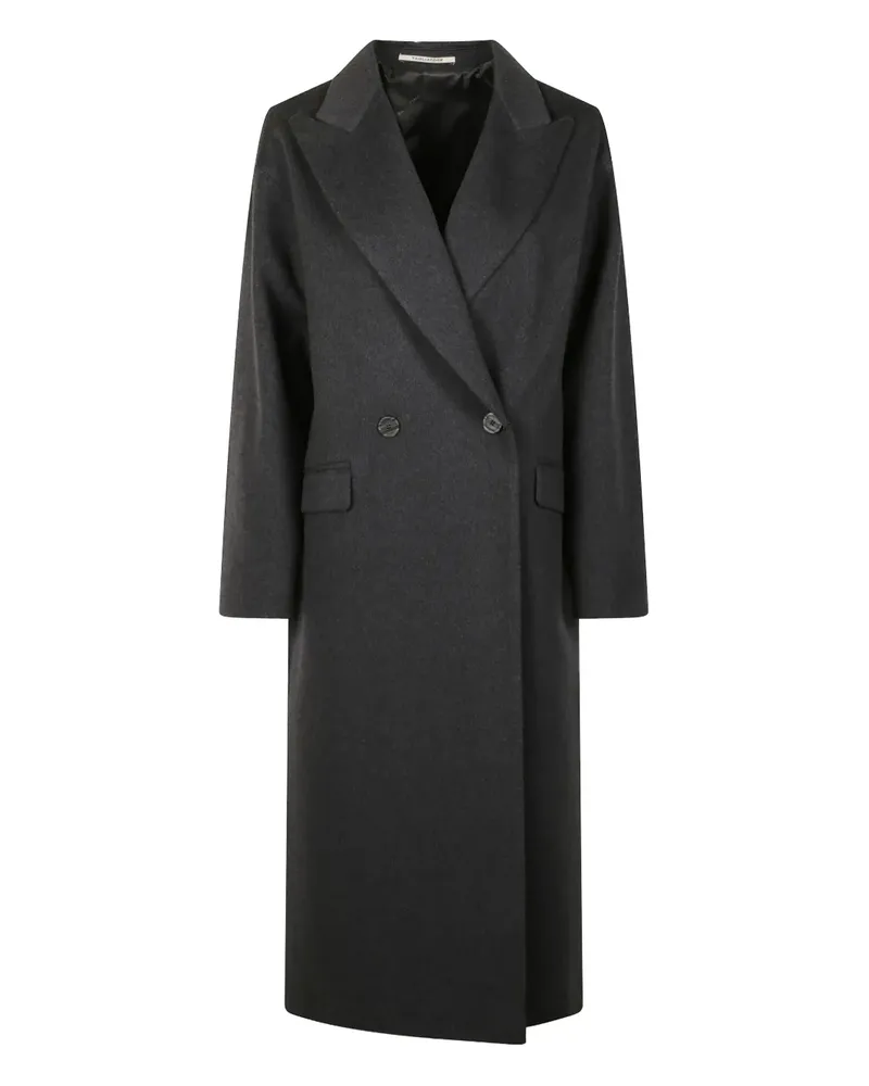 Tagliatore notched-collar double-breasted coat - Grau Grau