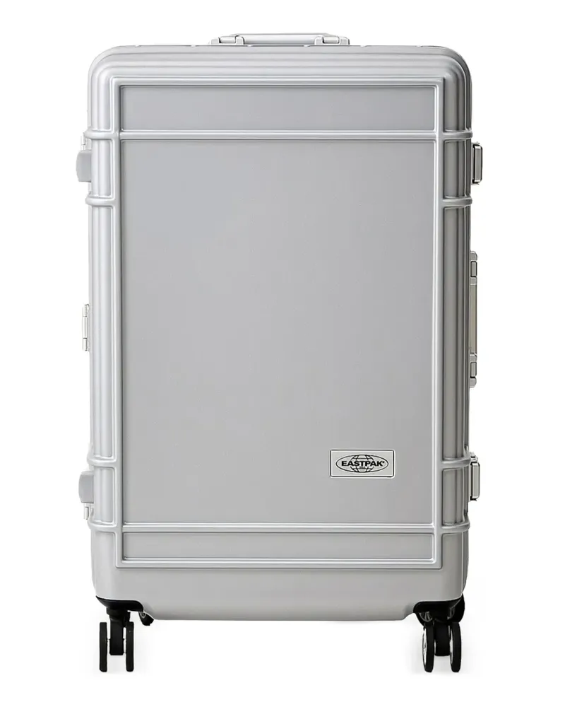 Eastpak large Resist'r Case logo-patch hardshell suitcase - Silber Silber