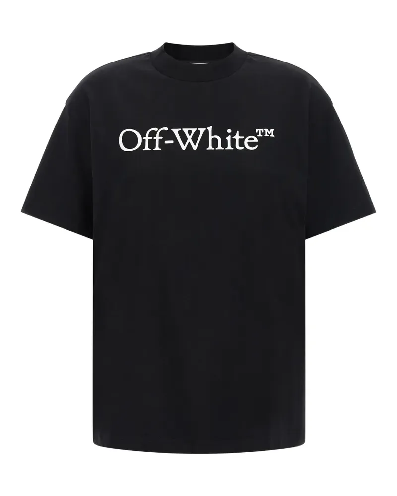 OFF-WHITE Big Bookish T-Shirt mit Logo-Print - Schwarz Schwarz