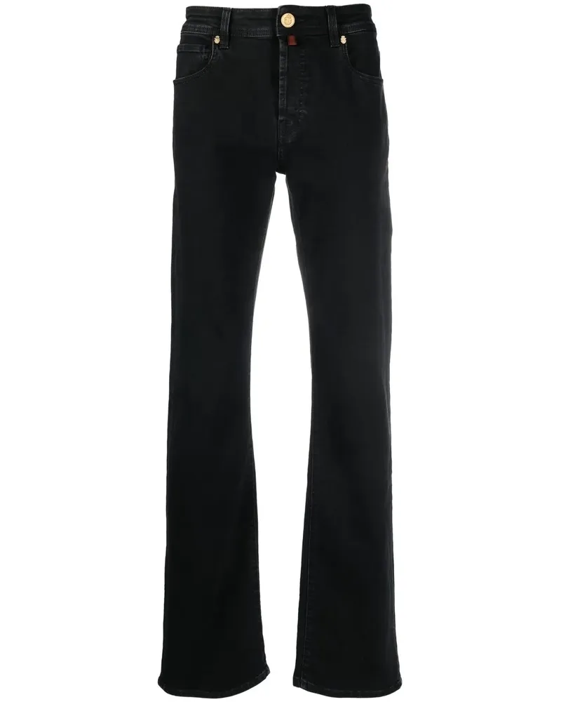 Billionaire Jeans mit Logo-Patch - Schwarz Schwarz