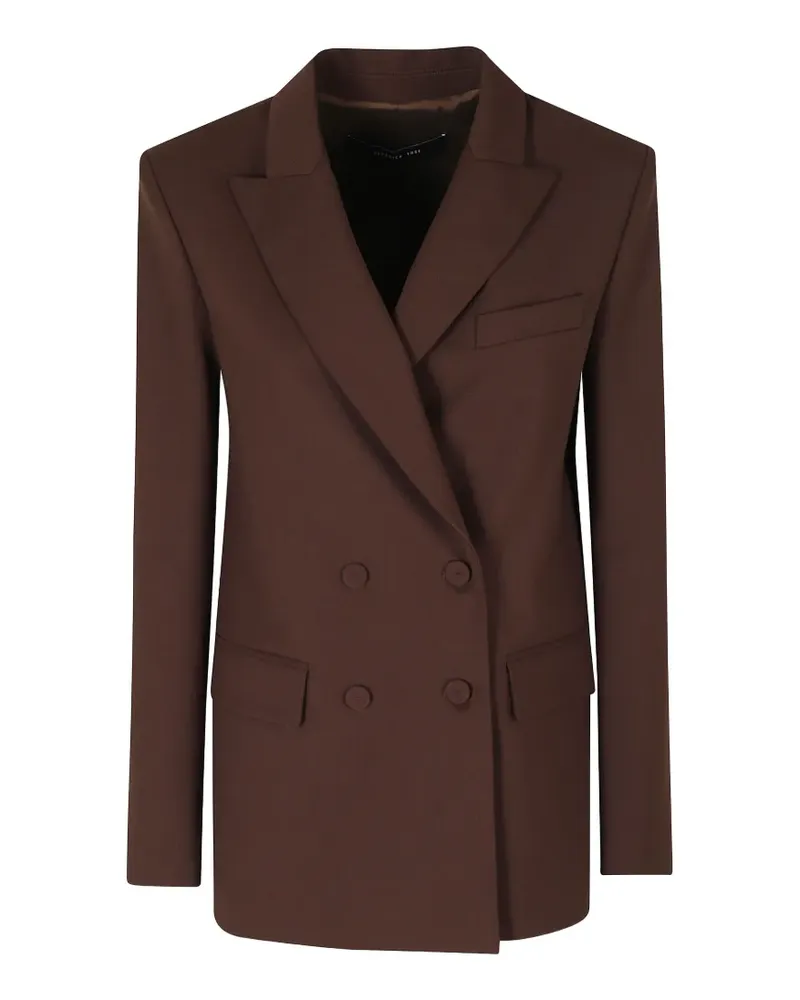 Federica Tosi double-breasted peaked-lapel blazer - Braun Braun