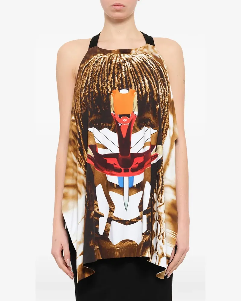 Givenchy mask graphic dress - Schwarz Schwarz